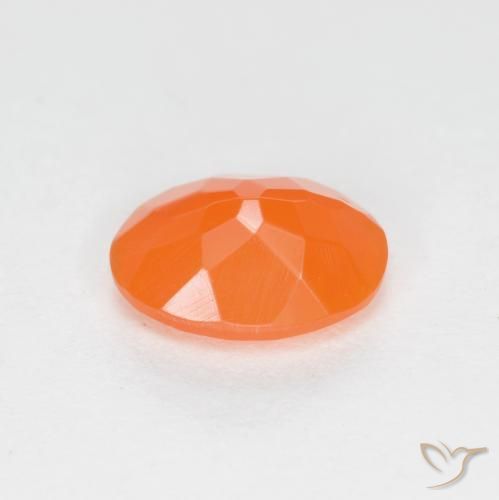 Opale di fuoco Arancio Medio naturale da 0.62 ct, Ovale, Traslucido