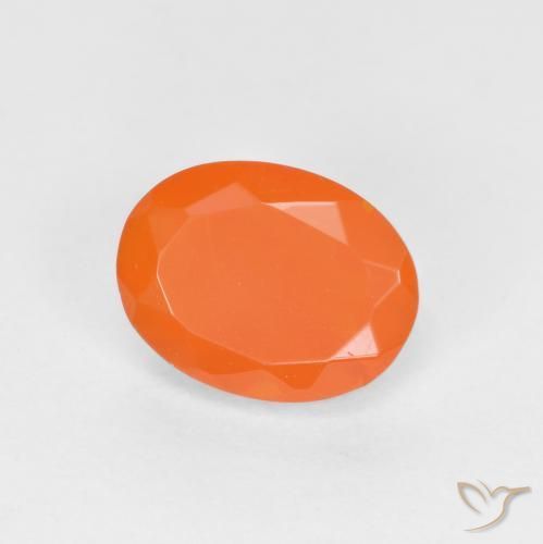 Opale di fuoco Arancio Medio naturale da 0.71 ct, Ovale, Traslucido