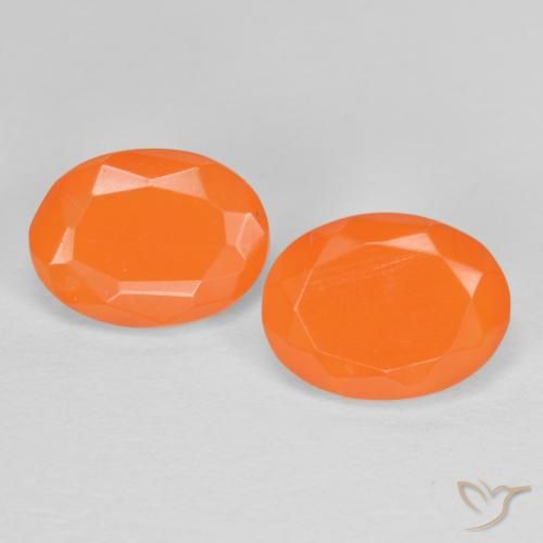 1.31ctw Naturale Arancio Medio Opale di fuoco, Ovale, Traslucido