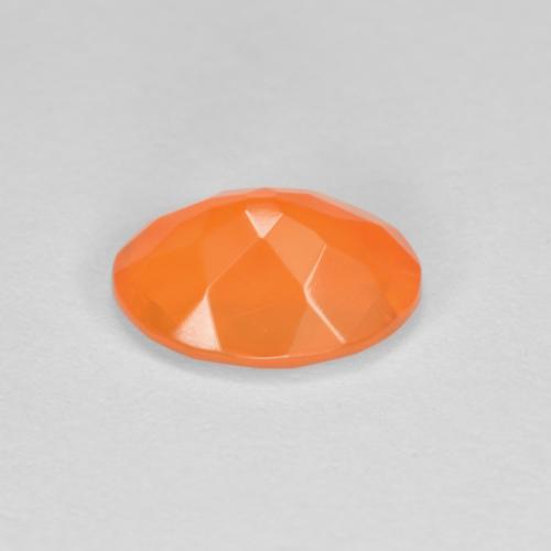 Opale di fuoco naturale arancione da 0,69 ct, taglio ovale, trasparente