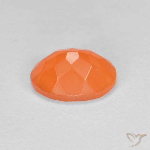 Opale di fuoco Arancio Medio naturale da 0.85 ct, Ovale, Trasparente