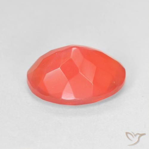Opale di fuoco Rosso medio naturale da 1.74 ct, Ovale, Trasparente