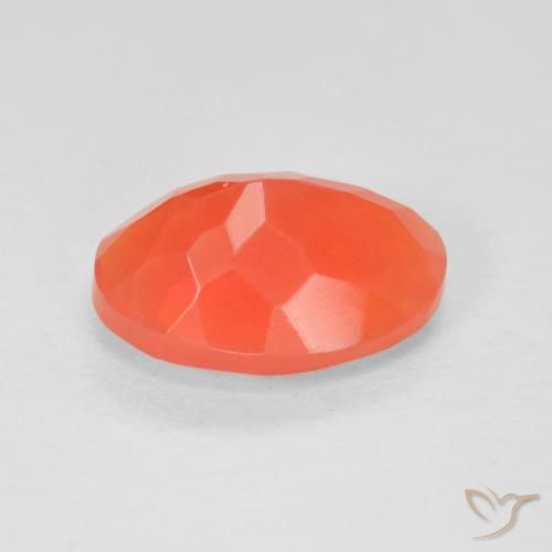 Opale di fuoco Rosso cremisi brillante-arancione naturale da 1.92 ct, Ovale, Trasparente