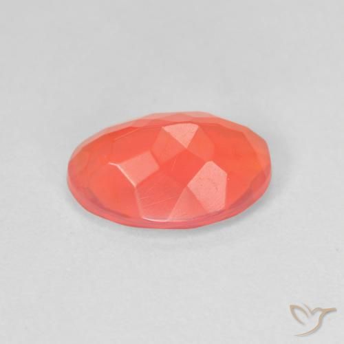 Opale di fuoco Arancione brillante naturale da 1.58 ct, Ovale, Trasparente