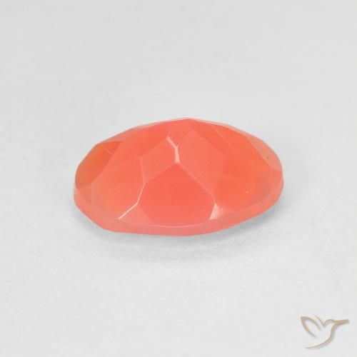 Opale di fuoco Arancione brillante naturale da 1.17 ct, Ovale, Trasparente