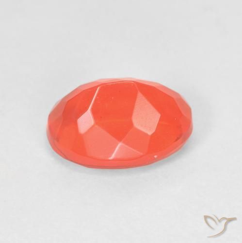 Opale di fuoco Arancio Intenso naturale da 1.34 ct, Ovale, Trasparente