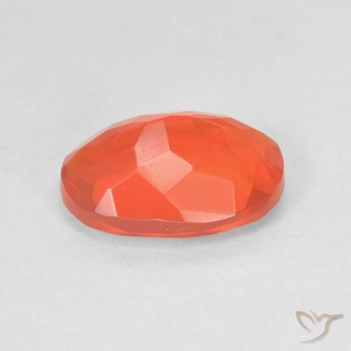 Opale di fuoco Arancia Fuoco naturale da 1.47 ct, Ovale, Trasparente