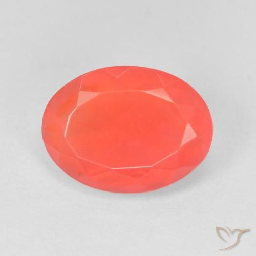 1.93ct Naturale Rosso medio Opale di fuoco, Ovale, Trasparente