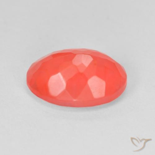 Opale di fuoco Rosso medio naturale da 1.93 ct, Ovale, Trasparente