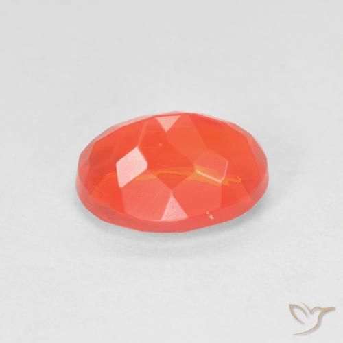 Opale di fuoco Arancia Fuoco naturale da 1.43 ct, Ovale, Trasparente