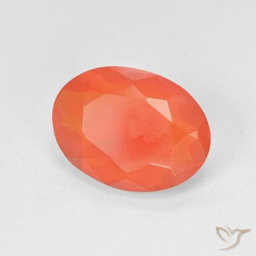 Opale di fuoco Arancio Intenso naturale da 2.10 ct, Ovale, Trasparente
