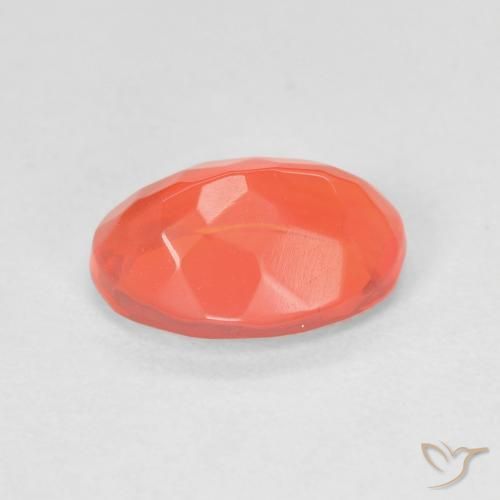 Opale di fuoco Arancio Medio naturale da 1.18 ct, Ovale, Trasparente
