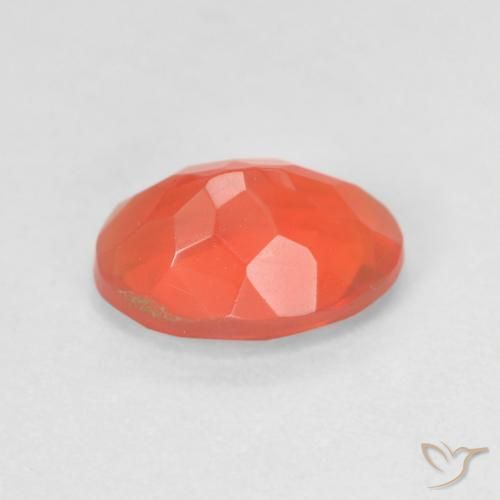Opale di fuoco Arancione brillante naturale da 1.09 ct, Ovale, Trasparente