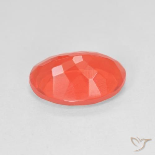 Opale di fuoco Rosso Arancio Intenso naturale da 2.71 ct, Ovale, Trasparente