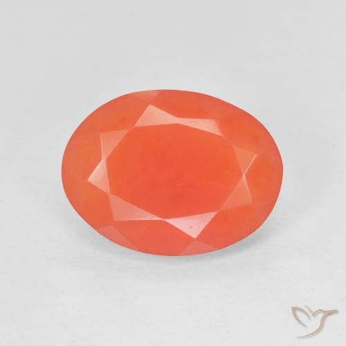 2.74ct Naturale Rosso medio Opale di fuoco, Ovale, Trasparente