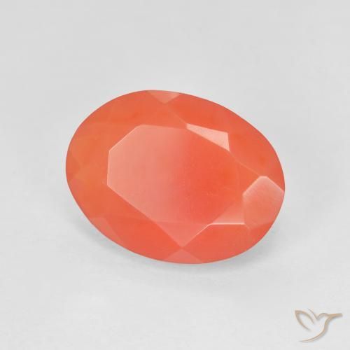 Opale di fuoco Rosso medio naturale da 2.74 ct, Ovale, Trasparente