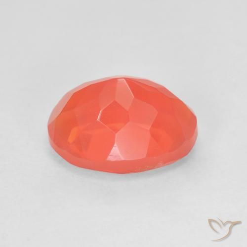 Opale di fuoco Rosso medio naturale da 2.35 ct, Ovale, Trasparente