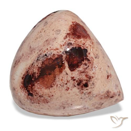 Opale di fuoco naturale multicolore da 14,71 ct, taglio a pera, opaco