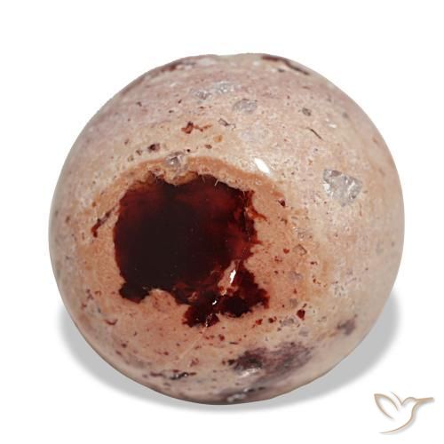 Opale di fuoco naturale multicolore da 10,30 ct, taglio rotondo, opaco