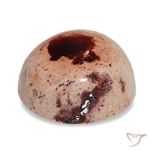 Opale di fuoco naturale multicolore da 10,30 ct, taglio rotondo, opaco