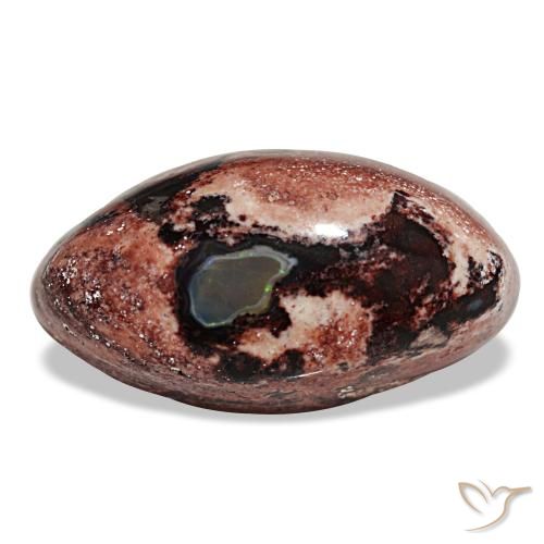 12.75ct multicolore opale di fuoco, marchesa, opaco