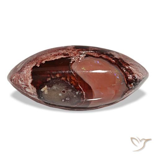 15.89ct multicolore opale di fuoco, marchesa, opaco