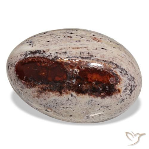Opale di fuoco naturale multicolore da 27,35 ct, taglio ovale, opaco