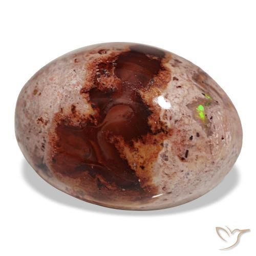 Opale di fuoco naturale multicolore da 12,94 ct, taglio ovale, opaco