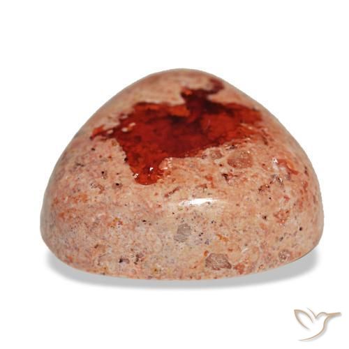 Opale di fuoco naturale multicolore da 8,34 ct, trillion, opaco