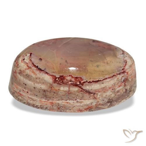 Opale di fuoco naturale multicolore da 14,89 ct, taglio ovale, opaco