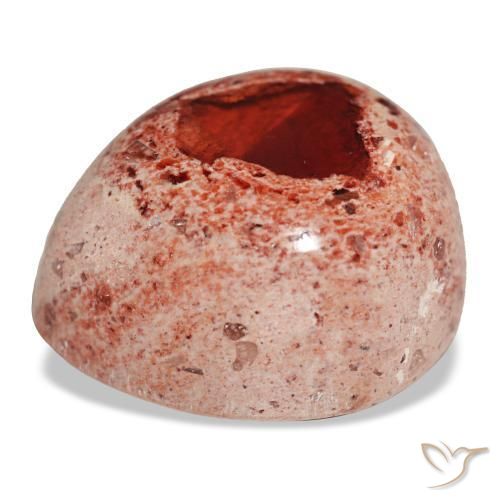 Opale di fuoco naturale multicolore da 19,28 ct, taglio a pera, opaco