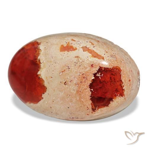 Opale di fuoco naturale multicolore da 23,11 ct, taglio ovale, opaco