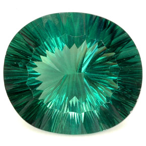 Fluorite naturale verde da 102,90 ct, taglio ovale, IF