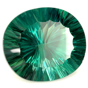 Fluorite naturale verde da 102,90 ct, taglio ovale, IF