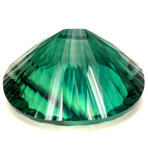 Fluorite naturale verde da 102,90 ct, taglio ovale, IF