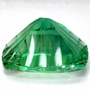 Fluorite naturale verde da 93,56 ct, taglio a cuscino, IF