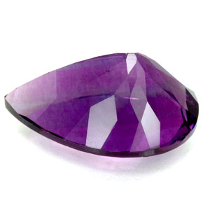 Fluorite naturale viola da 11,90 ct, taglio a pera, VVS