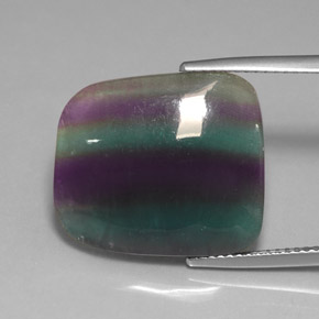 Fluorite naturale multicolore da 15,97 ct, trasparente, trasparente/traslucido