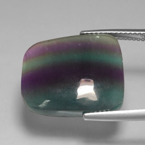 Fluorite naturale multicolore da 15,97 ct, trasparente, trasparente/traslucido