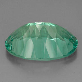 Fluorite naturale verde da 49,15 ct, taglio ovale, VVS