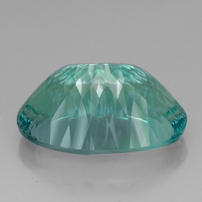 Fluorite naturale verde da 67,26 ct, taglio ovale, VVS