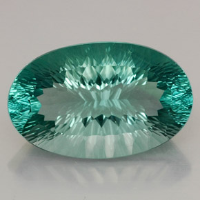 Fluorite naturale multicolore da 70,27 ct, taglio ovale, VVS