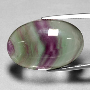 Fluorite naturale multicolore da 36,30 ct, trasparente, trasparente/traslucido
