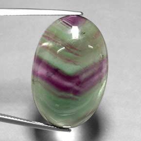 Fluorite naturale multicolore da 36,30 ct, trasparente, trasparente/traslucido