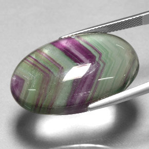 Fluorite naturale multicolore da 36,30 ct, trasparente, trasparente/traslucido