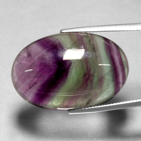 Fluorite naturale multicolore da 35,81 ct, trasparente, trasparente/traslucido