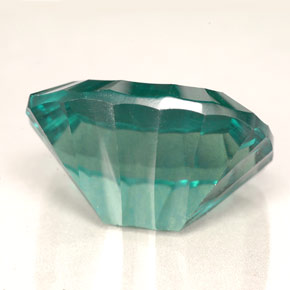 Fluorite naturale verde da 22,87 ct, taglio a cuscino, VVS-VS