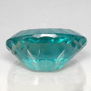 Fluorite naturale blu da 47,22 ct, taglio ovale, VVS