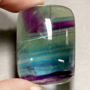 Fluorite naturale multicolore da 48,88 ct, trasparente, trasparente/traslucido