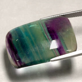 Fluorite naturale multicolore da 48,88 ct, trasparente, trasparente/traslucido